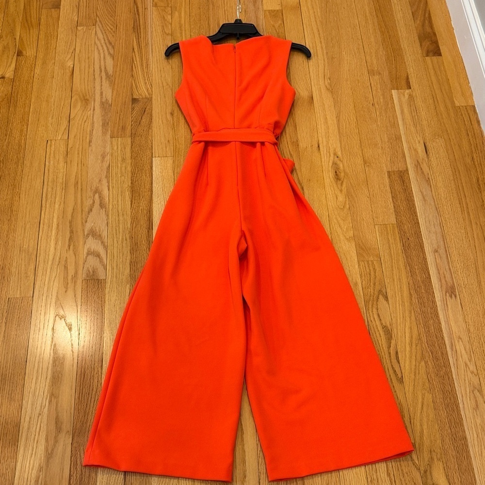 Calvin Klein orange wide-leg jumpsuit - Picture 7 of 7